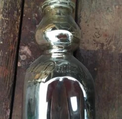 Single 1950s Hand Silvered Glass Milk Bottle 15 Single 1950s Hand Silvered Glass Milk Bottle -OGT Sale Store m236733 04