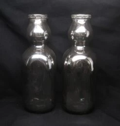 Single 1950s Hand Silvered Glass Milk Bottle 20 Single 1950s Hand Silvered Glass Milk Bottle -OGT Sale Store m236733 09