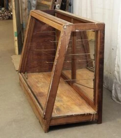 Slant Front Display Showcase Missing Glass -OGT Sale Store m238211 04