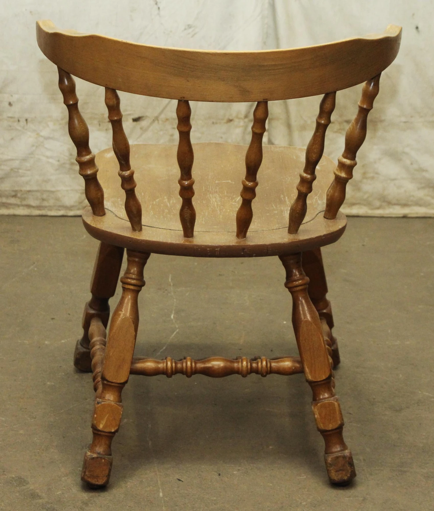 Antique Wooden Captains Chair 10 Antique Wooden Captains Chair - Image 8