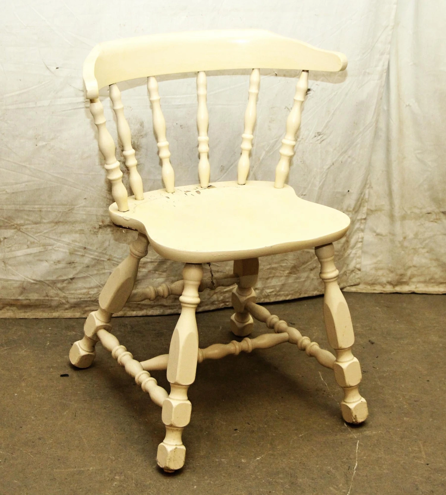 Antique Wooden Captains Chair 12 Antique Wooden Captains Chair - Image 10