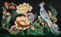 Vintage Hand Painted Black Floral Metal Magazine Holder 10 Vintage Hand Painted Black Floral Metal Magazine Holder -OGT Sale Store magazine racks for sale l203285