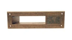 Antique Yale Brass Emblematic UC Interior Letter Slot