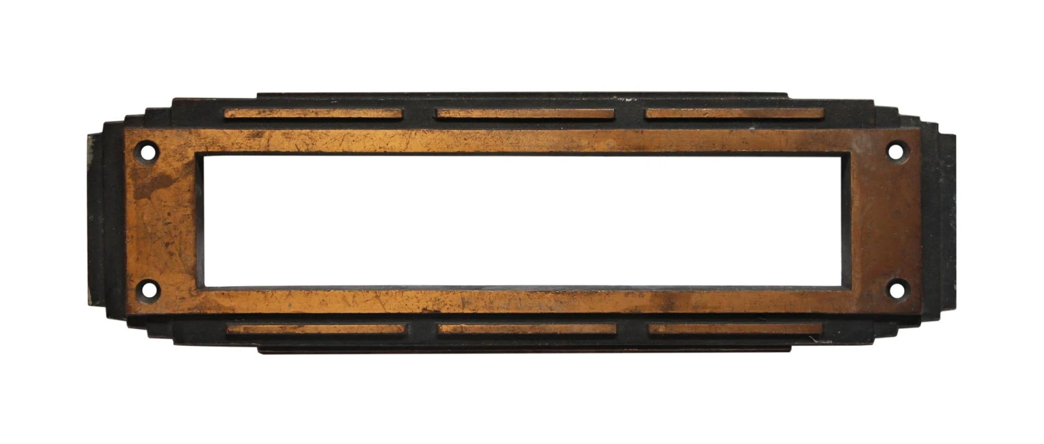 Art Deco Bronze Mail Slot Cover Plate 3 Art Deco Bronze Mail Slot Cover Plate