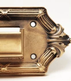 Polished Bronze Decorative Letter Slot 9 Polished Bronze Decorative Letter Slot -OGT Sale Store mail hardware for sale n247291