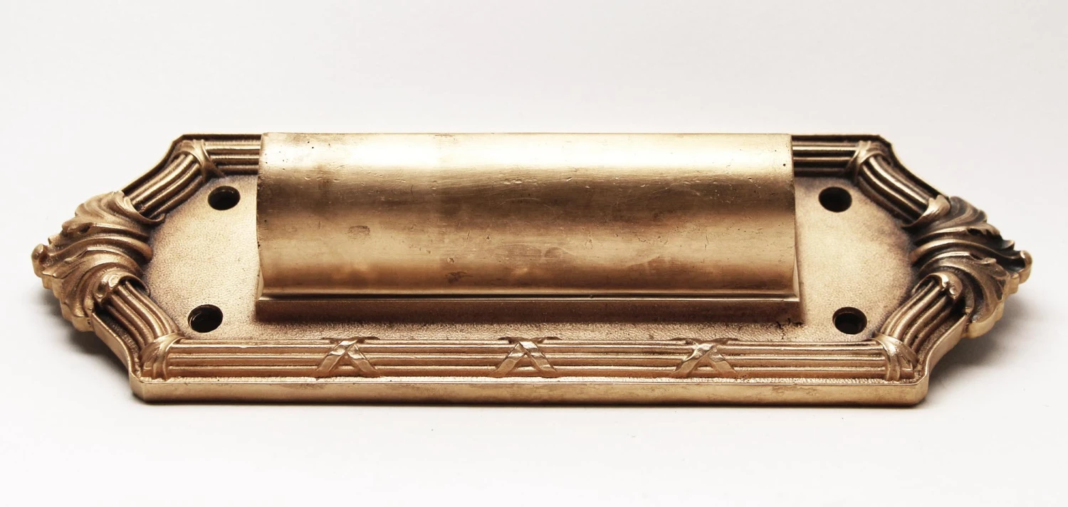 Polished Bronze Decorative Letter Slot 4 Polished Bronze Decorative Letter Slot - Image 2