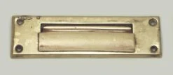 Polished Brass Vintage Letter Slot