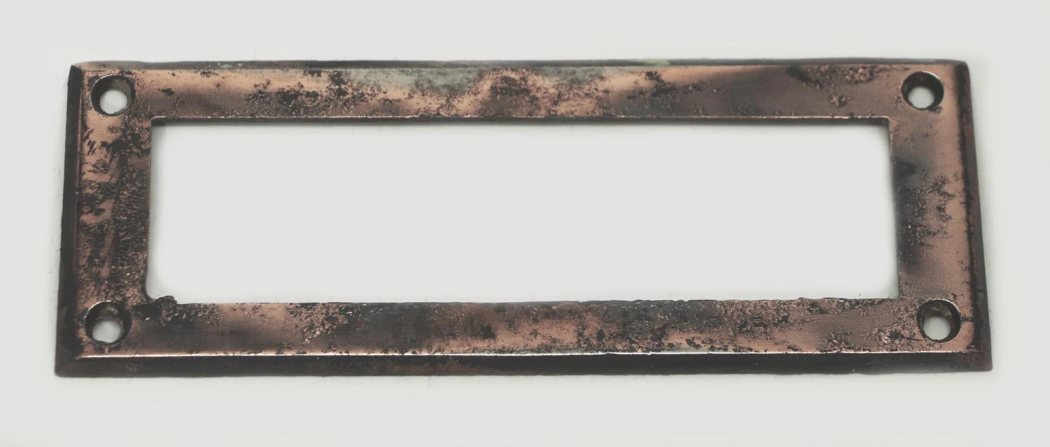 Shiny Brass Letter Slot Back Plate 3 Shiny Brass Letter Slot Back Plate