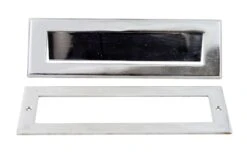 Stainless Steel Over Cast Brass Door Letter Slot