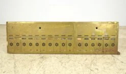 United Metal Box Co. Brass 16 Unit Apartment Building Mailbox