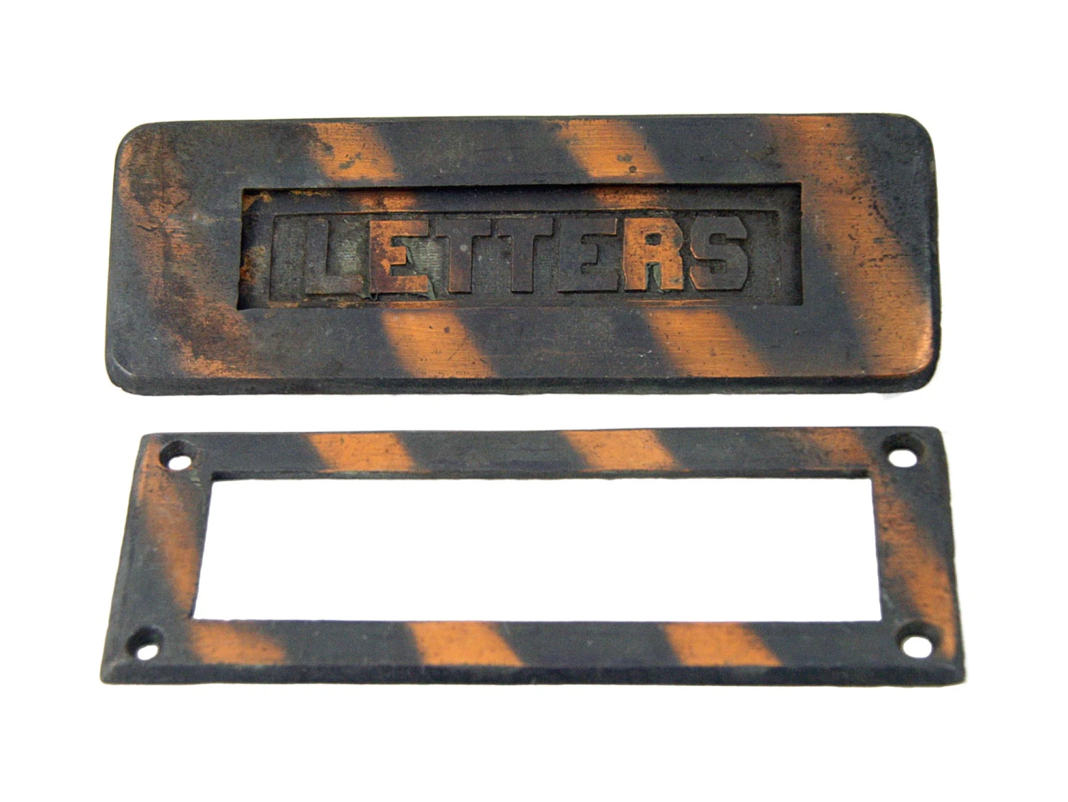 Vintage Japan Finish Cast Iron Door Mail Slot 3 Vintage Japan Finish Cast Iron Door Mail Slot