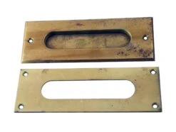 Vintage Plain Brass Door Mail Slot