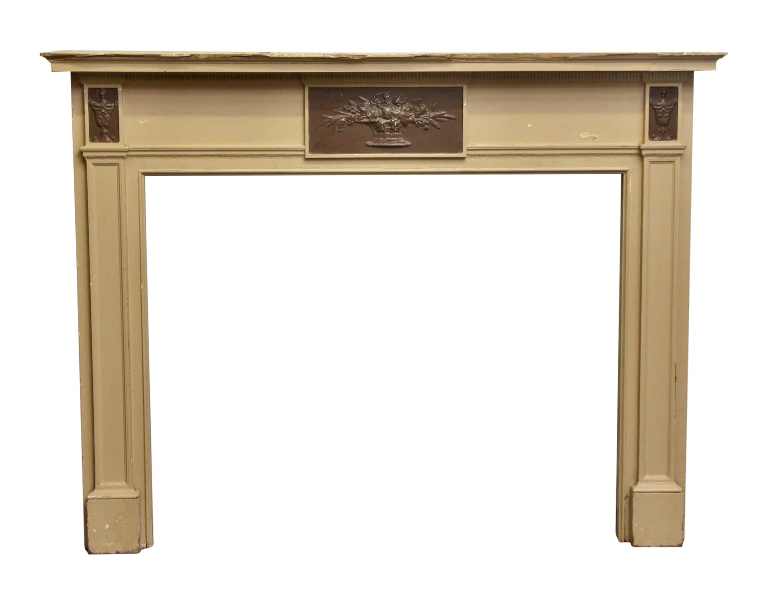 1930s WM. H. Jackson Federal Wooden Fireplace Mantel 3 1930s WM. H. Jackson Federal Wooden Fireplace Mantel