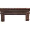 Antique Aesthetic Dark Tone Floral Wood Mantel Top 1 Antique Aesthetic Dark Tone Floral Wood Mantel Top -OGT Sale Store mantels antique aesthetic dark tone floral wood mantel top m235898
