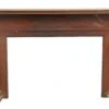 Antique Neoclassical Wide Carved Wood Fireplace Mantel