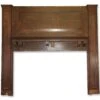Antique Traditional Oak Or Chestnut Oversized Mantel