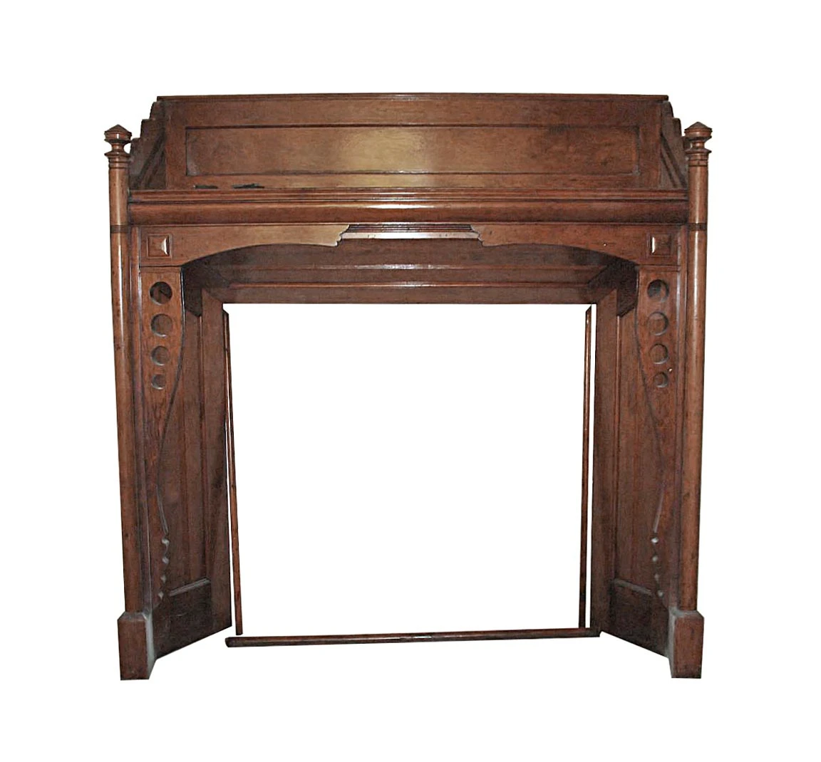 Reclaimed 5 Ft. Rock Maple Built In Mantel 5 Reclaimed 5 Ft. Rock Maple Built In Mantel - Image 3