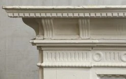 Antique Federal White Wide Wooden Fireplace Mantel 14 Antique Federal White Wide Wooden Fireplace Mantel -OGT Sale Store mantels for sale n242302