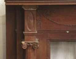 Antique Neoclassical Wide Carved Wood Fireplace Mantel 15 Antique Neoclassical Wide Carved Wood Fireplace Mantel -OGT Sale Store mantels for sale n245138