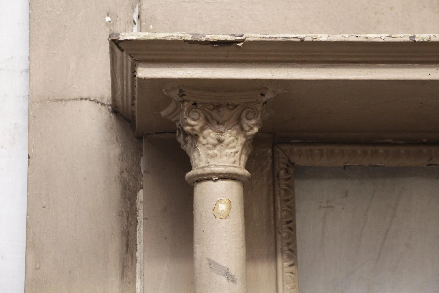 Reclaimed French Double Decker Wood Fireplace Mantel 5 Reclaimed French Double Decker Wood Fireplace Mantel - Image 3