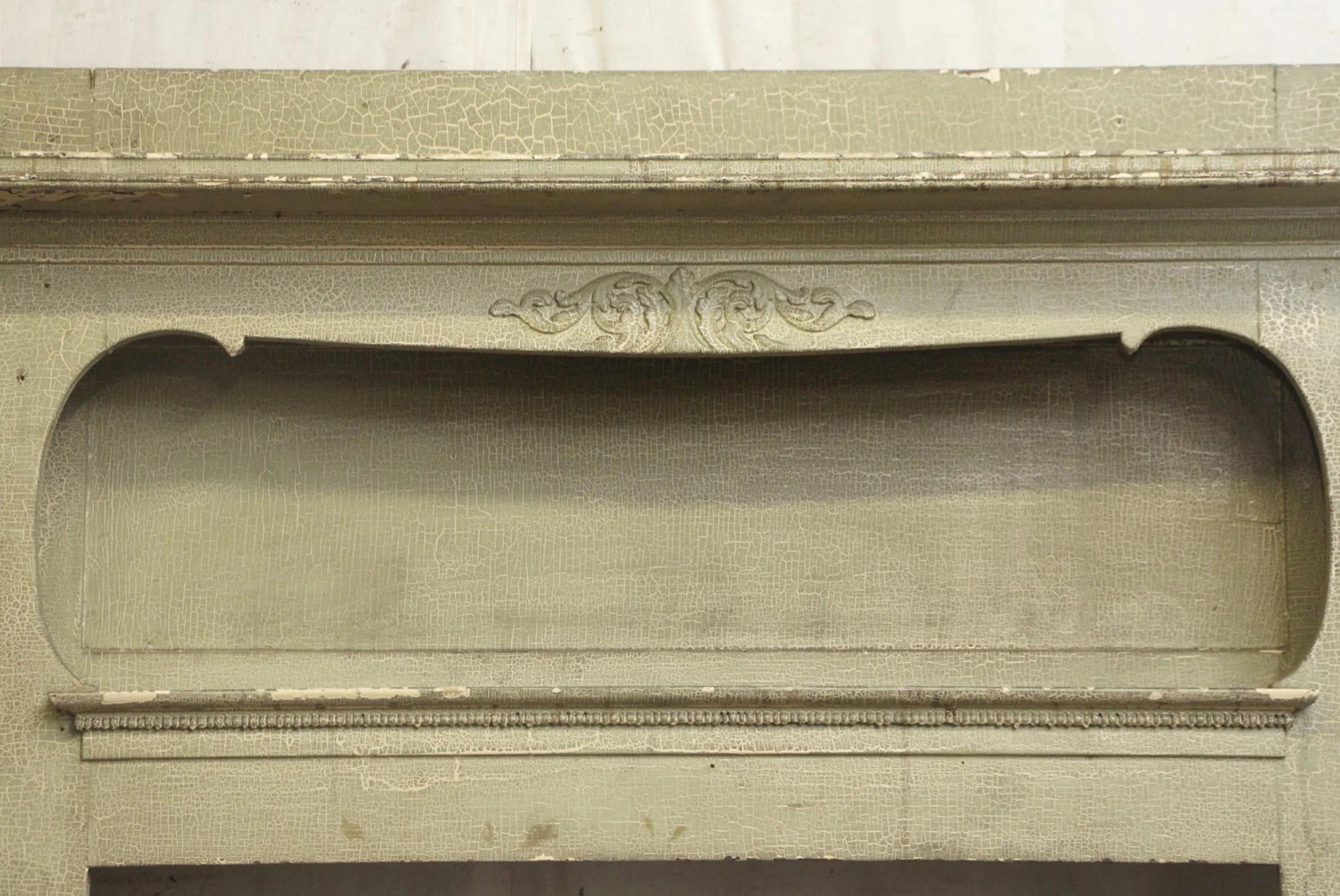 Antique 6 Ft. Tall Wood Classic Mantel With Cubby 5 Antique 6 Ft. Tall Wood Classic Mantel With Cubby - Image 3