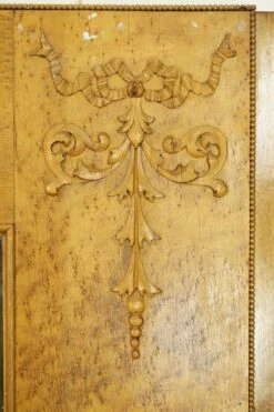 Antique Victorian Birds Eye Maple Mantel With Beveled Mirror -OGT Sale Store mantels for sale q286808