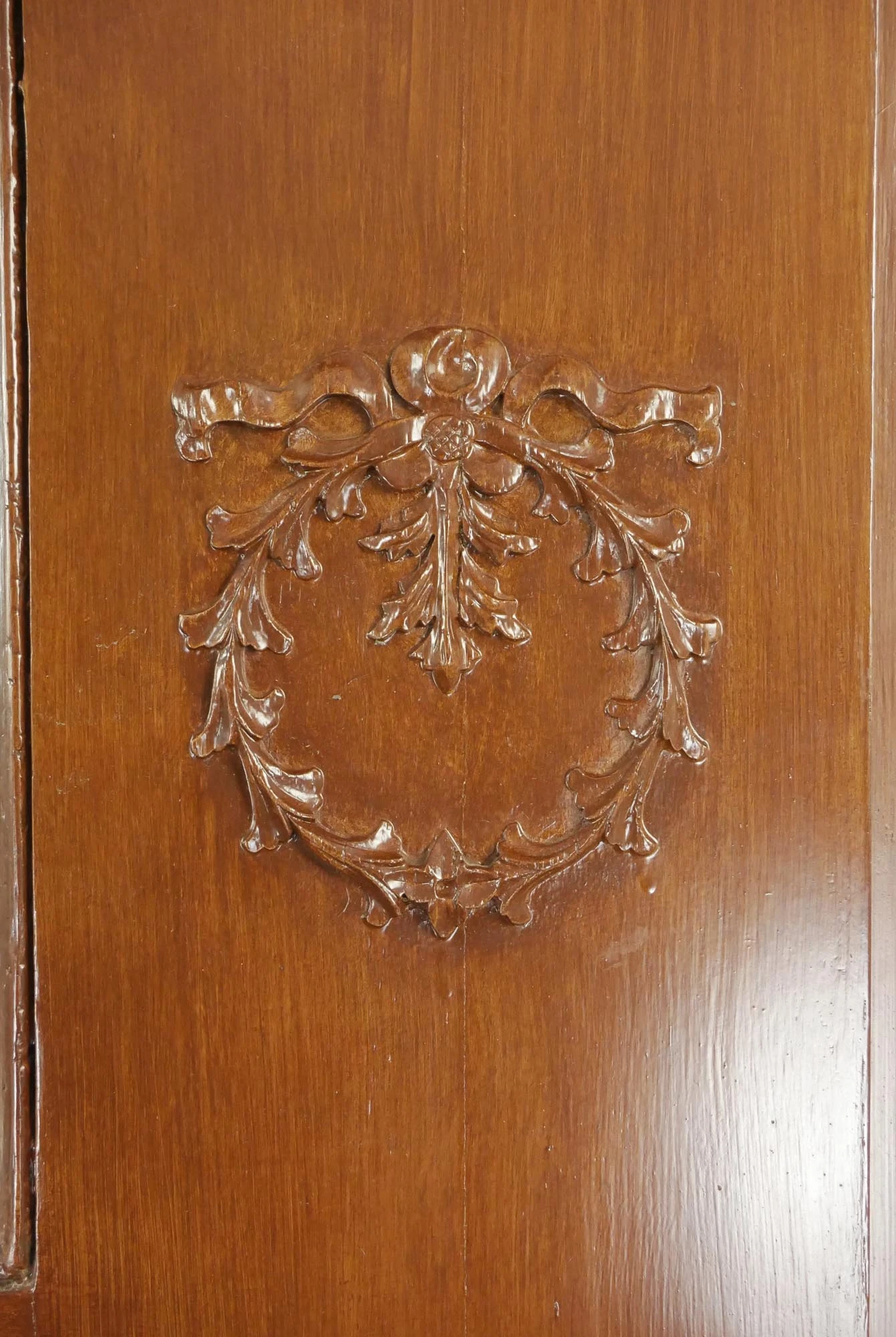 Antique Victorian Full Size Wooden Mantel With Mirror 5 Antique Victorian Full Size Wooden Mantel With Mirror - Image 3