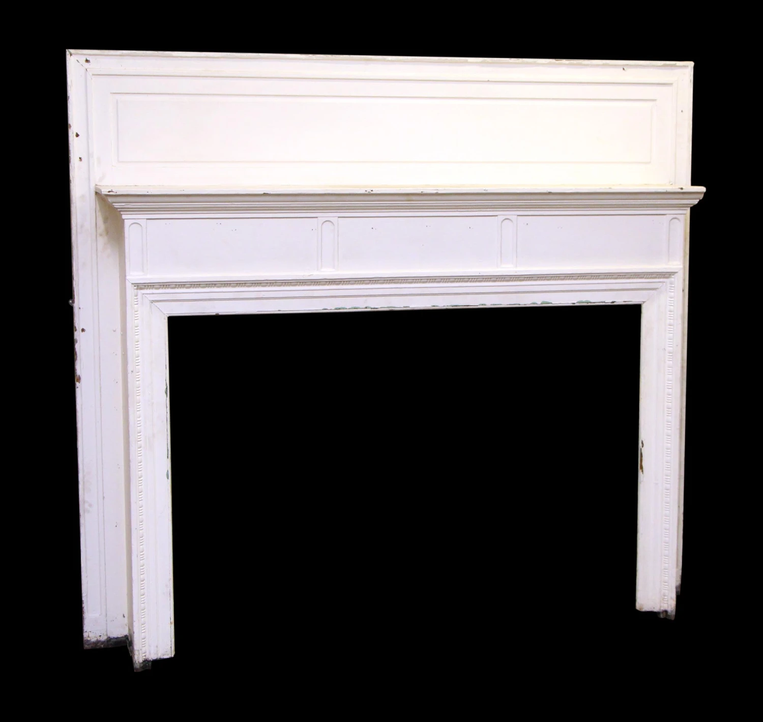 Oak Straight Line With Egg & Dart Wood Mantel 4 Oak Straight Line With Egg & Dart Wood Mantel - Image 2