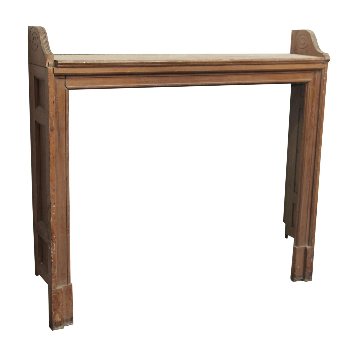 Reclaimed Traditional Wood Box Wood Fireplace Mantel 4 Reclaimed Traditional Wood Box Wood Fireplace Mantel - Image 2