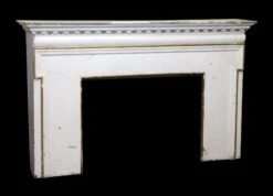 Antique Traditional White Wood Fireplace Mantel 9 Antique Traditional White Wood Fireplace Mantel -OGT Sale Store mantels n244177