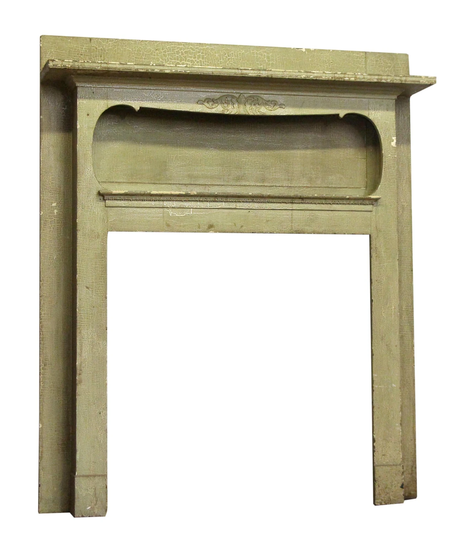 Antique 6 Ft. Tall Wood Classic Mantel With Cubby 4 Antique 6 Ft. Tall Wood Classic Mantel With Cubby - Image 2