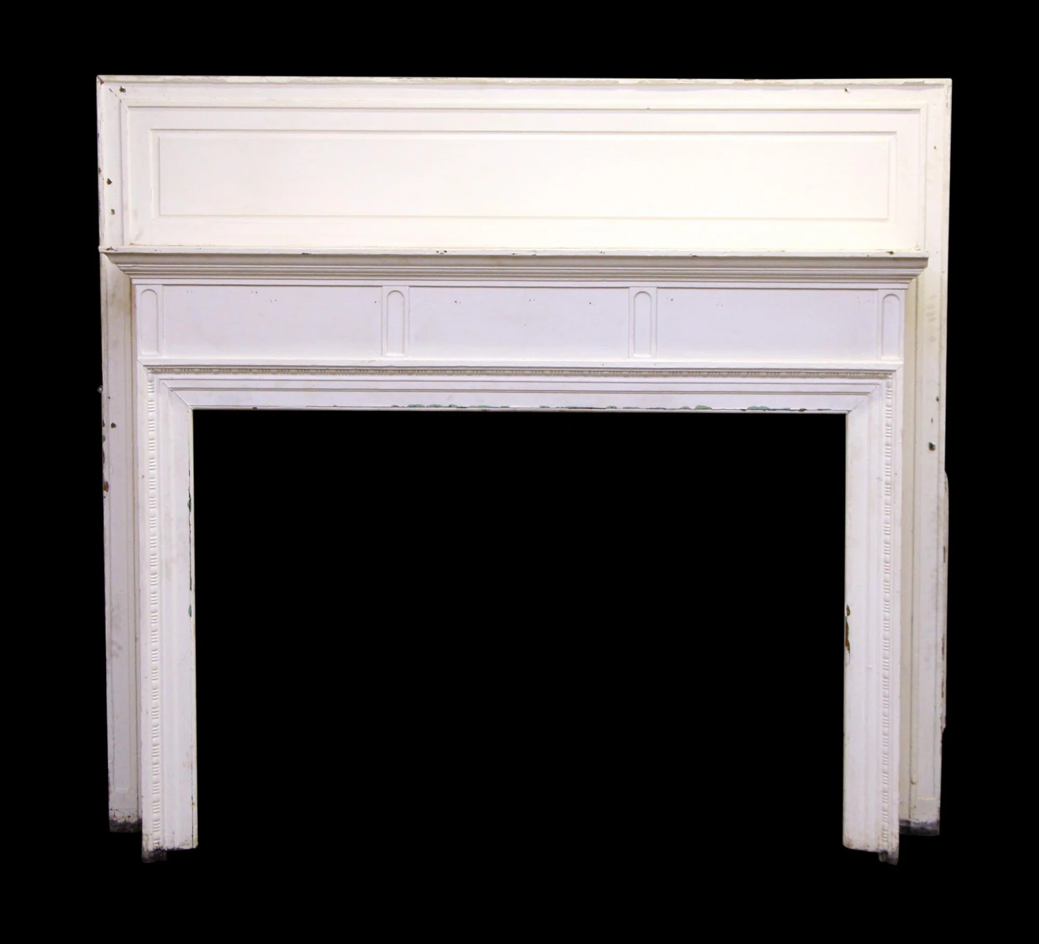 Oak Straight Line With Egg & Dart Wood Mantel 3 Oak Straight Line With Egg & Dart Wood Mantel