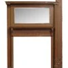 Reclaimed Traditional Wood Mantel With Beveled Mirror