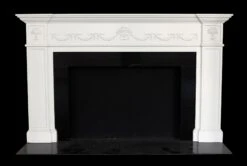 Waldorf Astoria Morgan Suite Federal White Wood Mantel