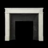 Antique Louis XVI Style White Marble Mantel With Cast Iron Insert 1 Antique Louis XVI Style White Marble Mantel With Cast Iron Insert -OGT Sale Store marble mantel antique louis xvi style white marble mantel with cast iron insert q284763