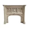 Antique Reclaimed Neo-Gothic Carved Tan Marble Mantel 1 Antique Reclaimed Neo-Gothic Carved Tan Marble Mantel -OGT Sale Store marble mantel antique reclaimed neo gothic carved tan marble mantel q284285