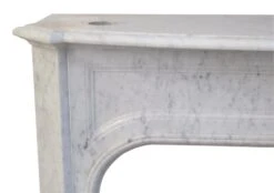 Reclaimed The Plaza Hotel White Marble Fireplace Mantel 14 Reclaimed The Plaza Hotel White Marble Fireplace Mantel -OGT Sale Store marble mantel for sale e108274