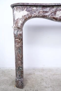 Period French Louis XV Rouge Royal Marble Mantel -OGT Sale Store marble mantel for sale j180258