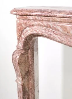 Vintage Louis XV Style Italian Brown & White Marble Mantel 13 Vintage Louis XV Style Italian Brown & White Marble Mantel -OGT Sale Store marble mantel q279913