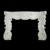 Rococo Statuary Marble White Mantel With Elegant Carvings -OGT Sale Store marble mantel rococo statuary marble white mantel with elegant carvings q280352