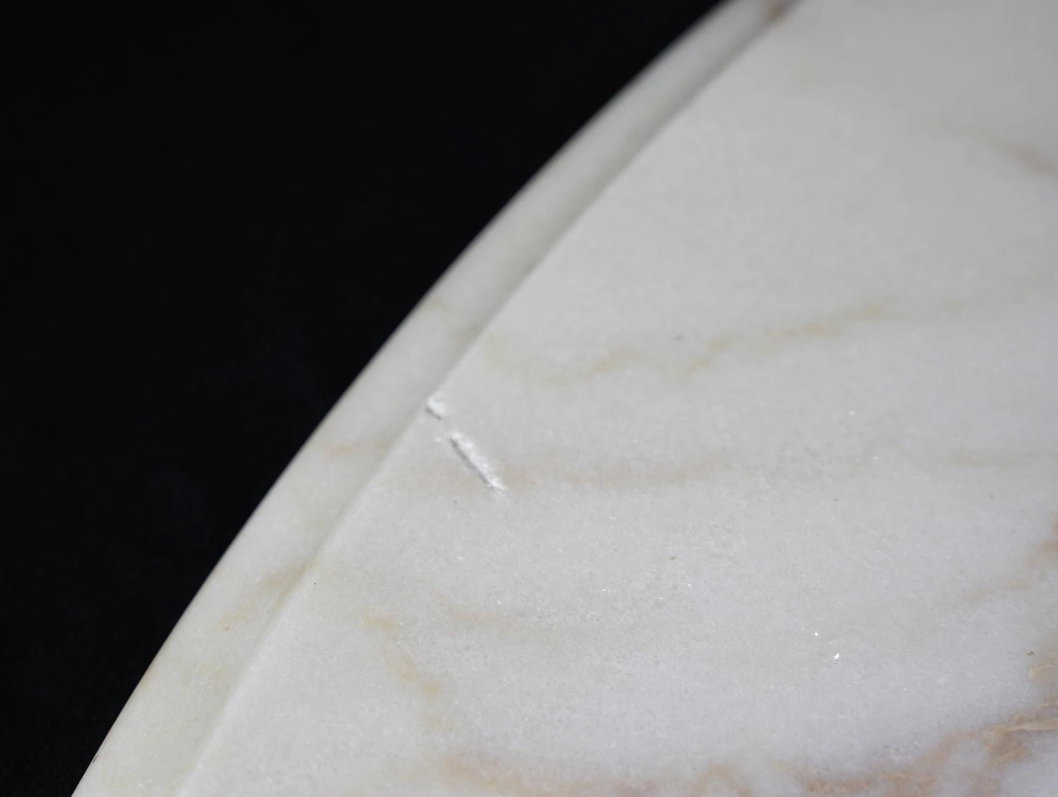 Portugal Made Rounded White Marble Tabletop 5 Portugal Made Rounded White Marble Tabletop - Image 3