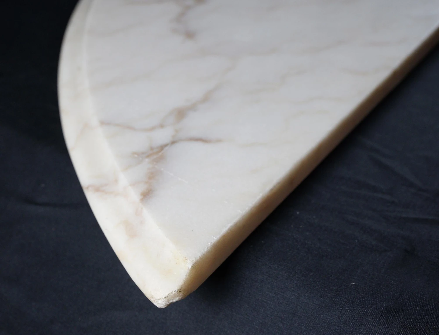 Portugal Made Rounded White Marble Tabletop 4 Portugal Made Rounded White Marble Tabletop - Image 2