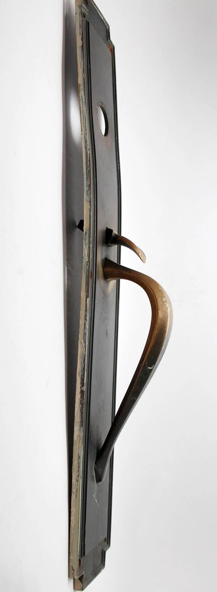 Antique Art Deco 21.75 In. Bronze Door Pull 7 Antique Art Deco 21.75 In. Bronze Door Pull - Image 5