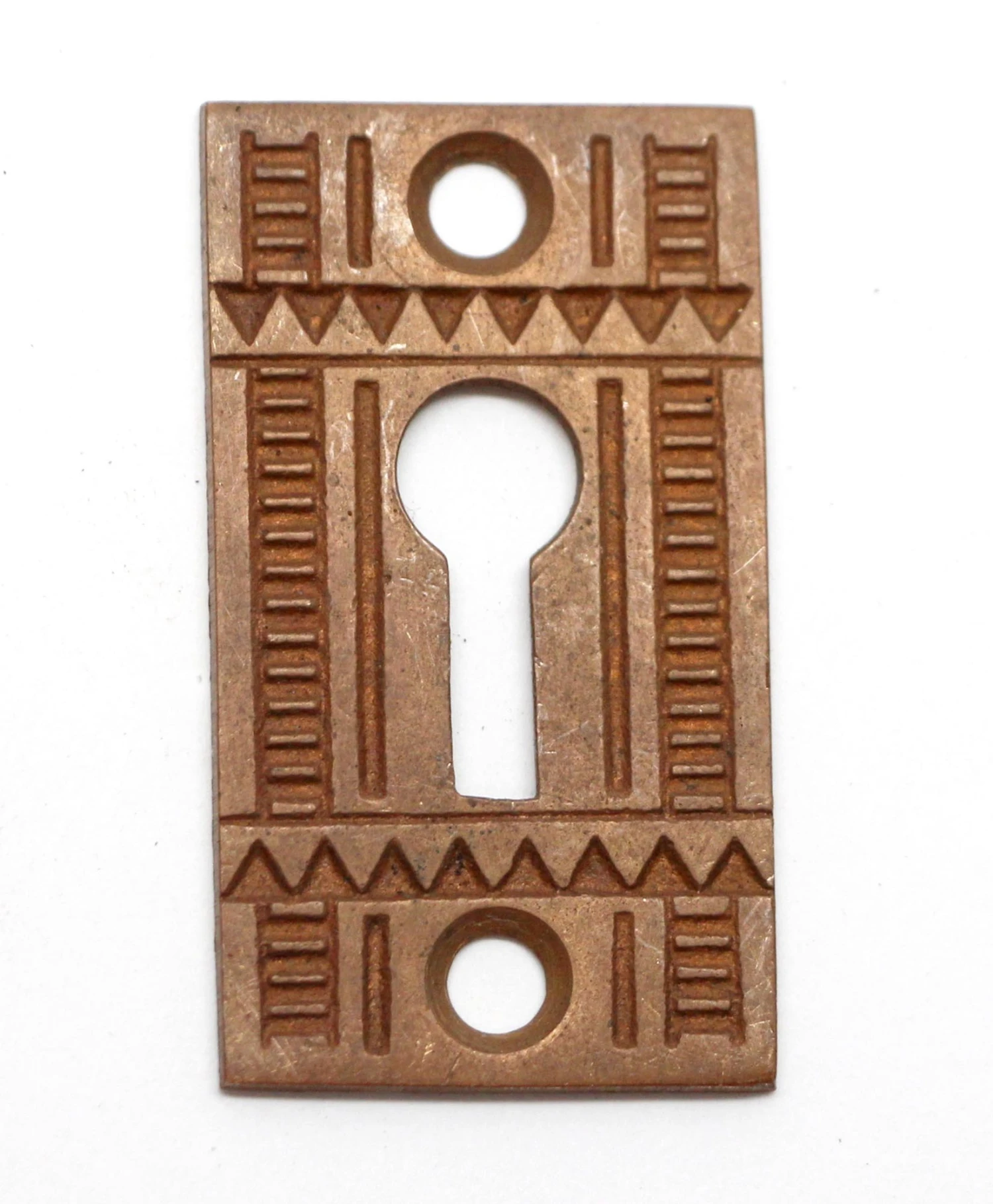 Trenton Bronze Entry Door Knob Plate & Lock Set 9 Trenton Bronze Entry Door Knob Plate & Lock Set - Image 7