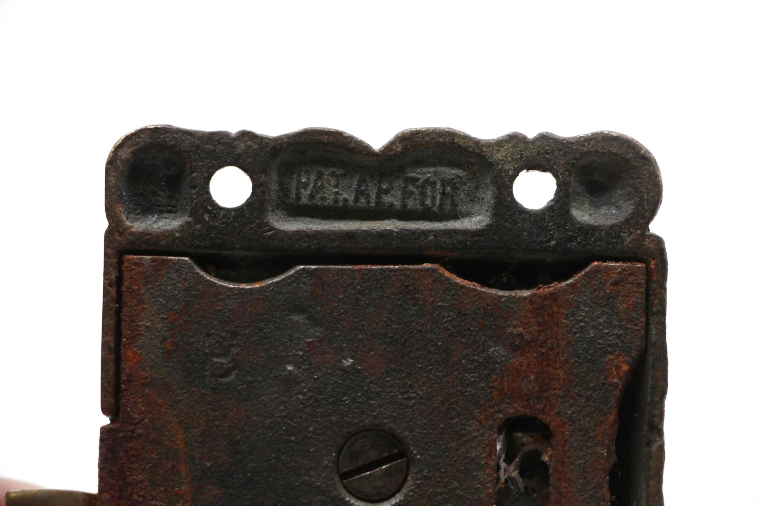 Ornate Right Hand Brass Ice Box Latch 7 Ornate Right Hand Brass Ice Box Latch - Image 5