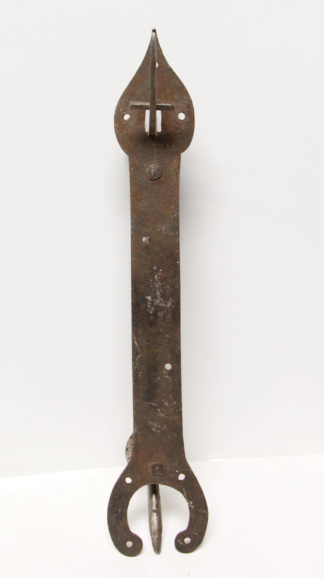 Antique 13.25 In. Steel Arts & Crafts Door Handle Pull 8 Antique 13.25 In. Steel Arts & Crafts Door Handle Pull - Image 6