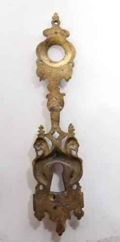 Bronze Ornate Figural French 8.25 In. Door Back Plate -OGT Sale Store n231355 04