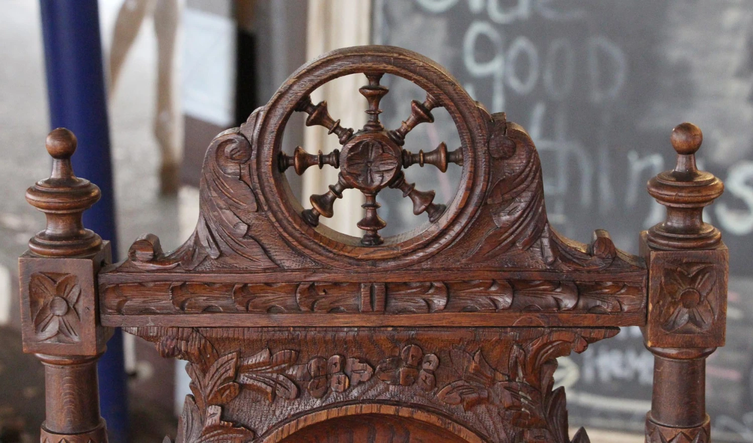 Set Of 6 Antique English Renaissance Carved Wooden Chairs 6 Set Of 6 Antique English Renaissance Carved Wooden Chairs - Image 4