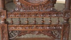 Set Of 6 Antique English Renaissance Carved Wooden Chairs 22 Set Of 6 Antique English Renaissance Carved Wooden Chairs -OGT Sale Store n232215 05