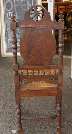 Set Of 6 Antique English Renaissance Carved Wooden Chairs 27 Set Of 6 Antique English Renaissance Carved Wooden Chairs -OGT Sale Store n232215 10